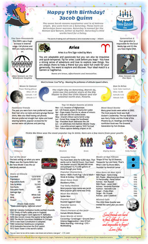 informative example 2002 birthday gift idea for woman or man