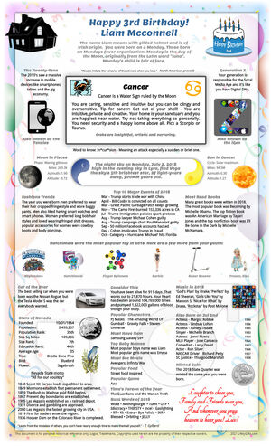 dynamic sample 2018 birthday gift idea for girl or boy